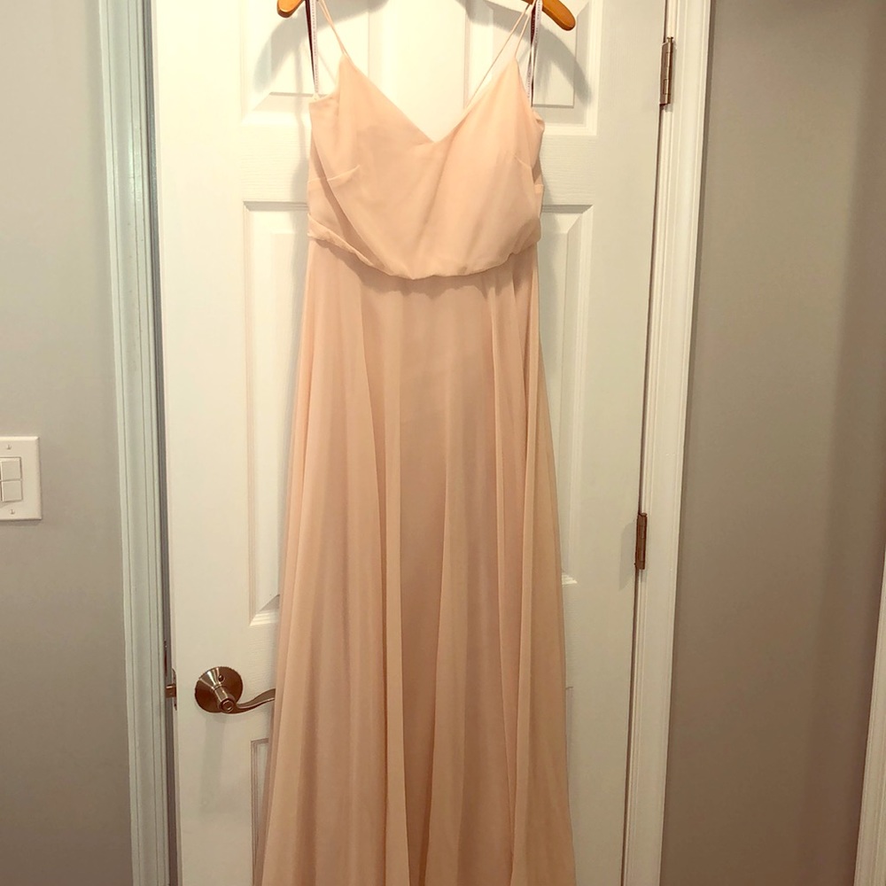 Jenny Yoo Inesse Dress Custom Tailored Sz 6 Blush